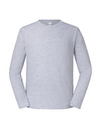 61360 FOTL Mens Iconic 195 Premium LS T - Heather Grey - 61360