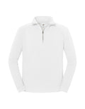 62288 FOTL Iconic Premium Zip Neck Sweat - White - 62288