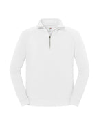 62288 FOTL Iconic Premium Zip Neck Sweat - White - 62288