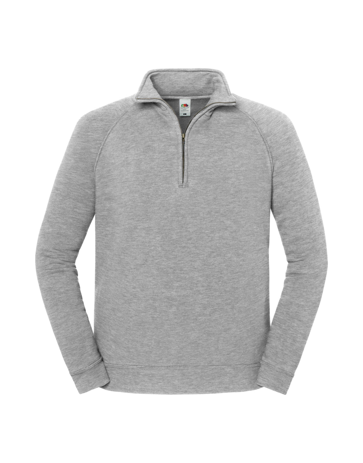 62288 FOTL Iconic Premium Zip Neck Sweat - Athletic Heather - 62288
