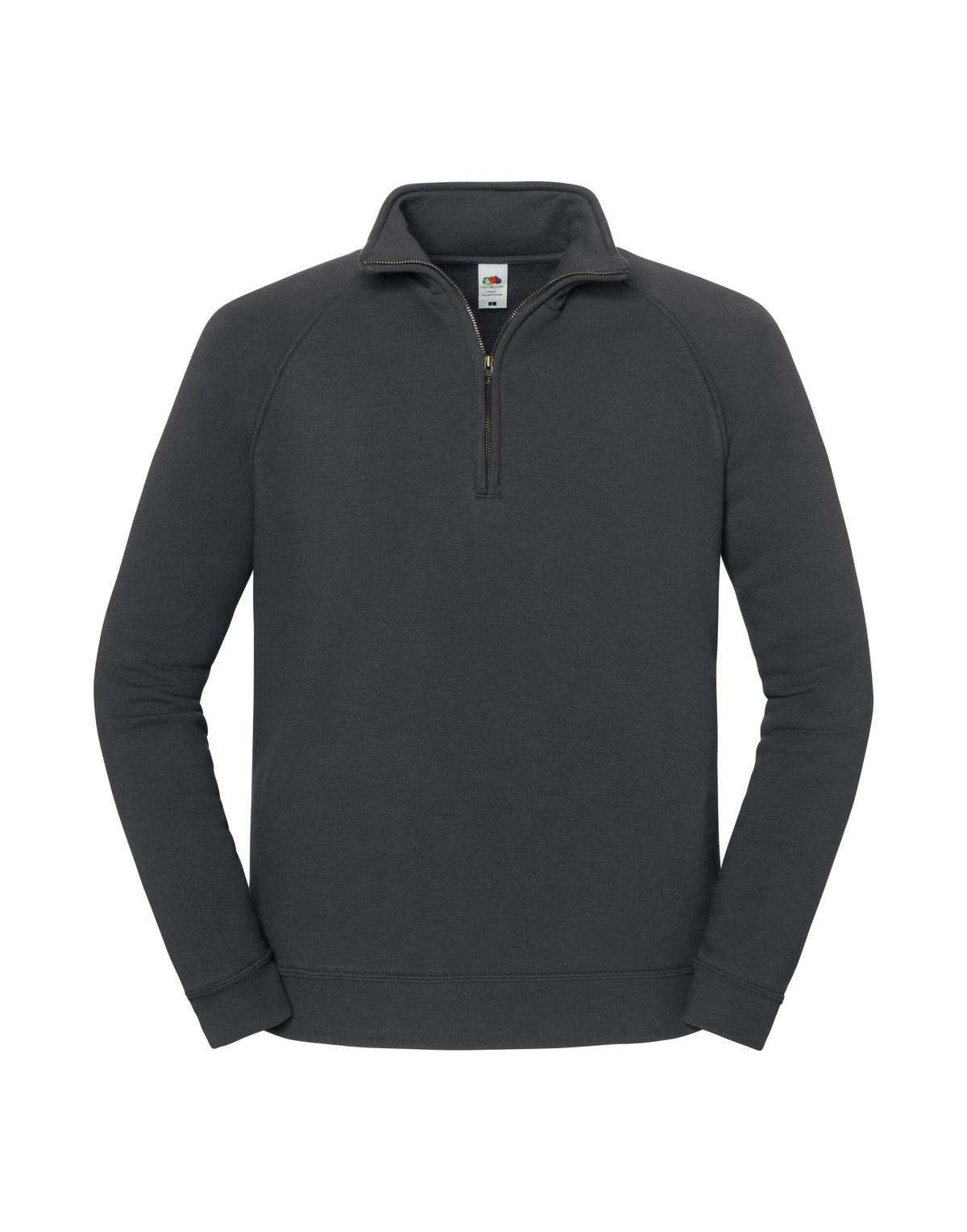 62288 FOTL Iconic Premium Zip Neck Sweat - Light Graphite - 62288