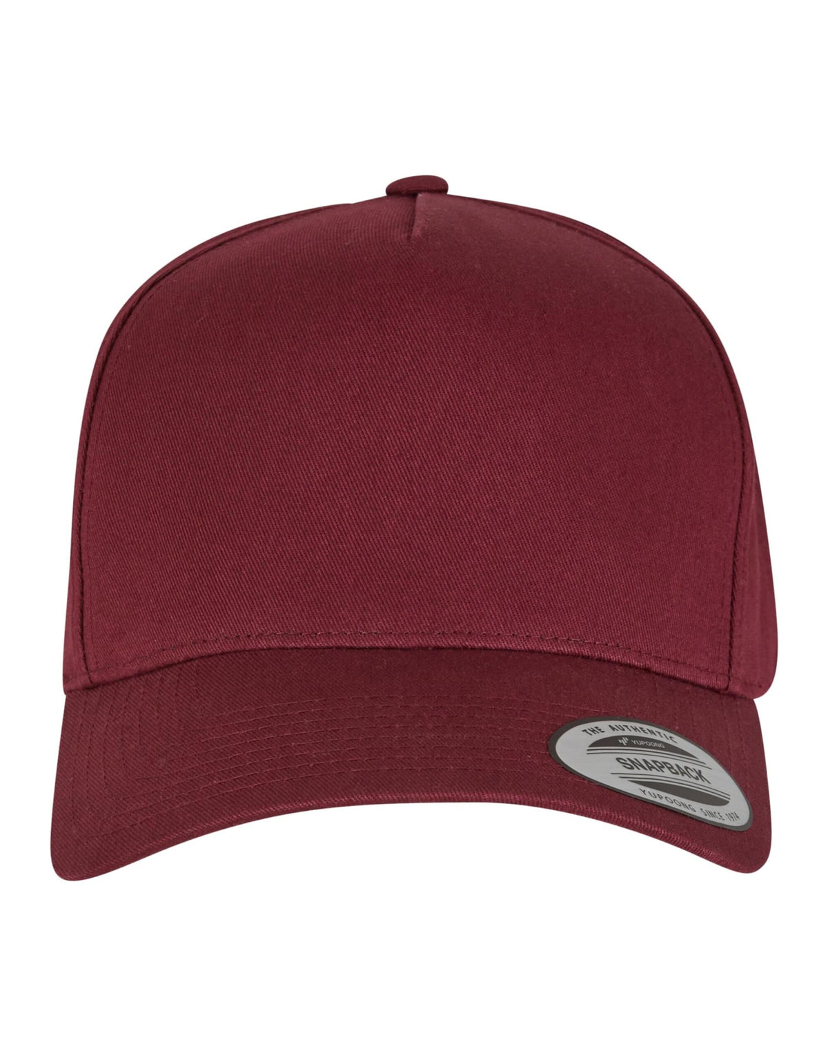 7707 Flexfit 5 Panel Curved Classic Snapback - Maroon - 7707