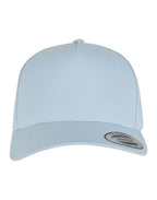 7707 Flexfit 5 Panel Curved Classic Snapback - Light Blue - 7707