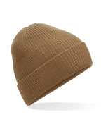 B376R Beechfield Polylana Ribbed Beanie - Biscuit - B376R