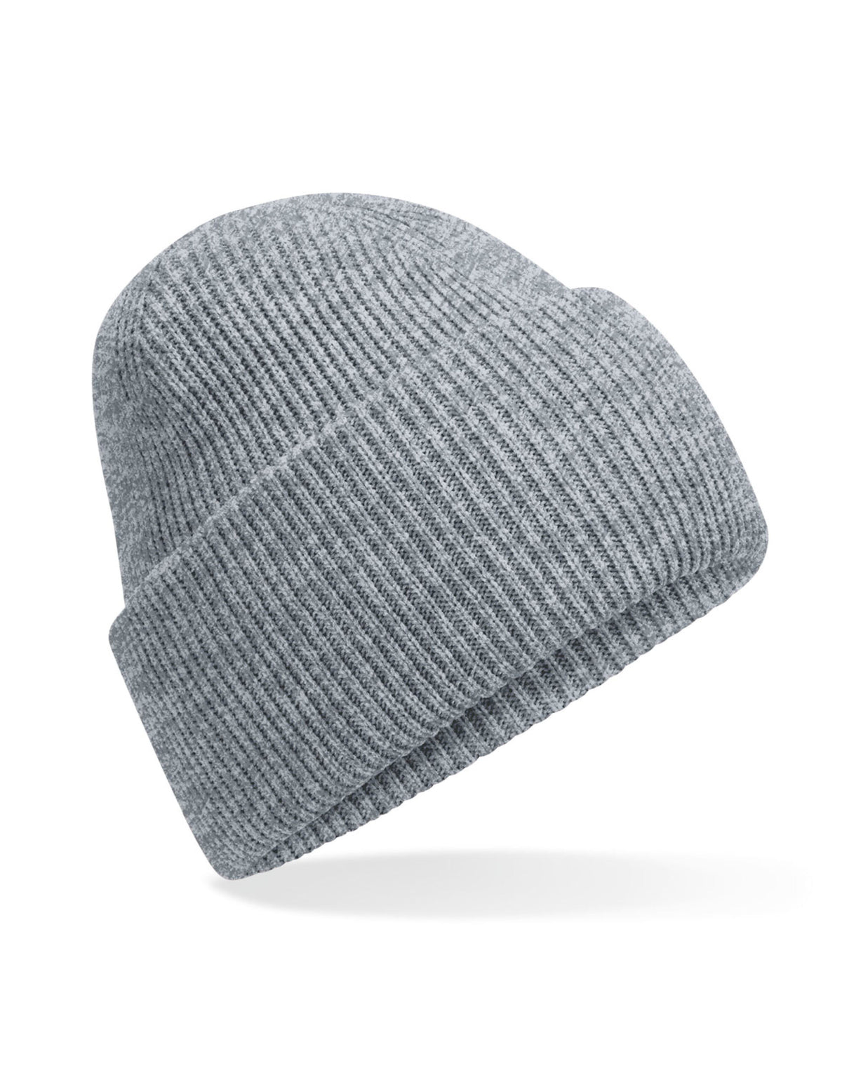 B385R Beechfield Classic Deep Cuffed Beanie - Ash Grey - B385R