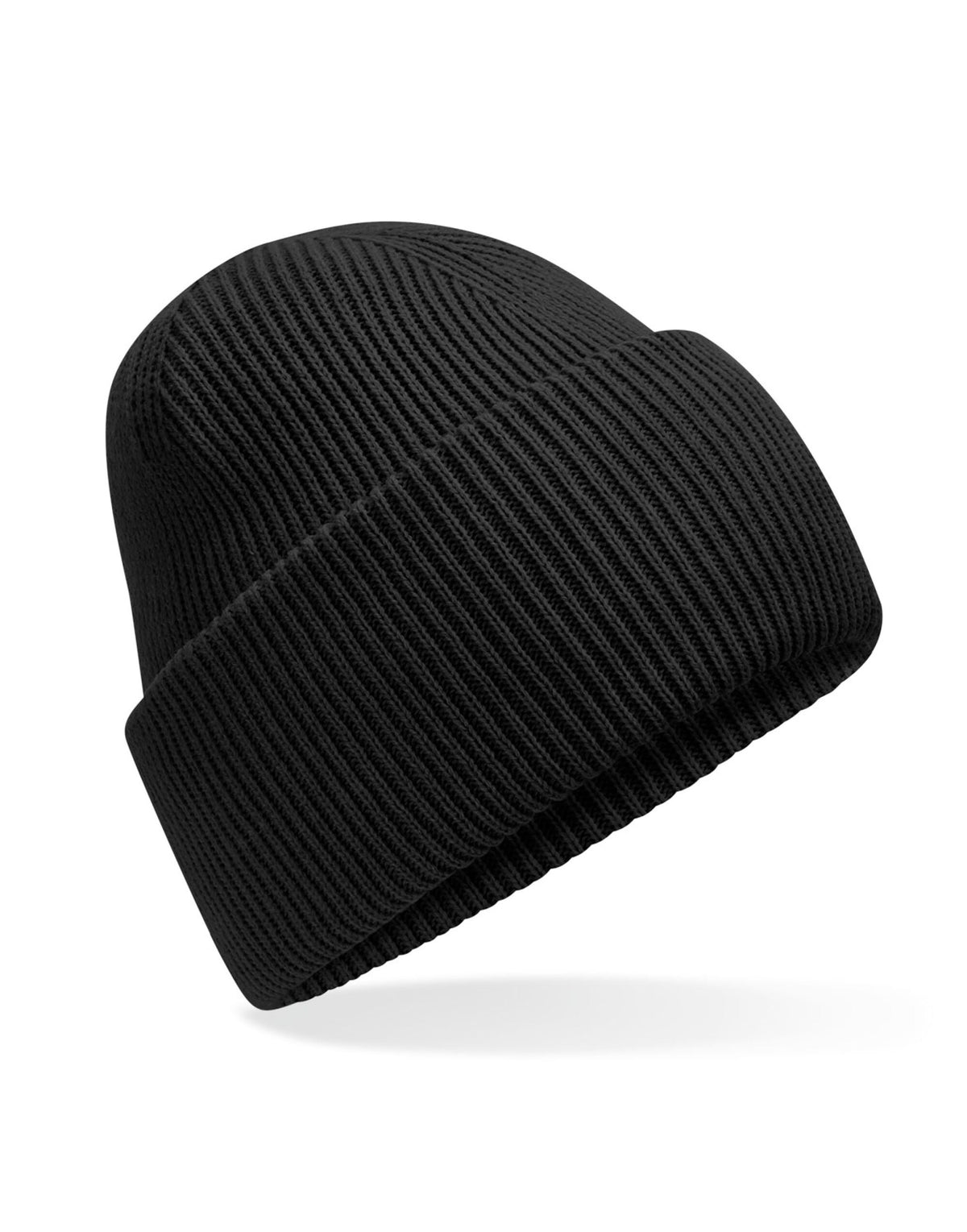 B385R Beechfield Classic Deep Cuffed Beanie - Black - B385R
