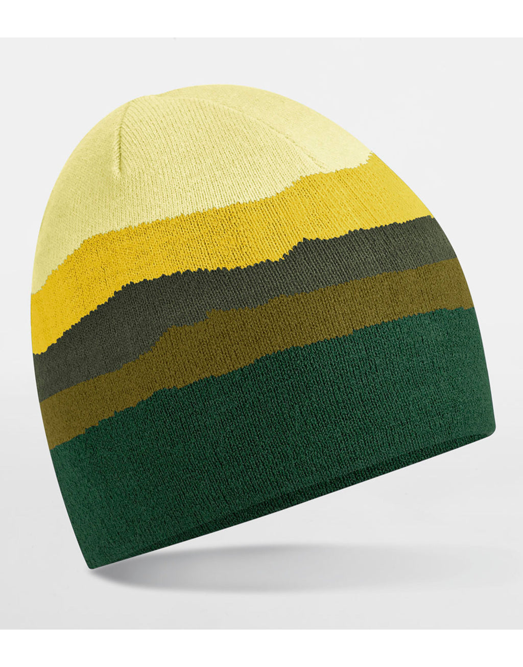 B394R Beechfield Mountain Peaks Pull On Beanie - Alpine Peaks - B394R