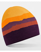 B394R Beechfield Mountain Peaks Pull On Beanie - Desert Peaks - B394R