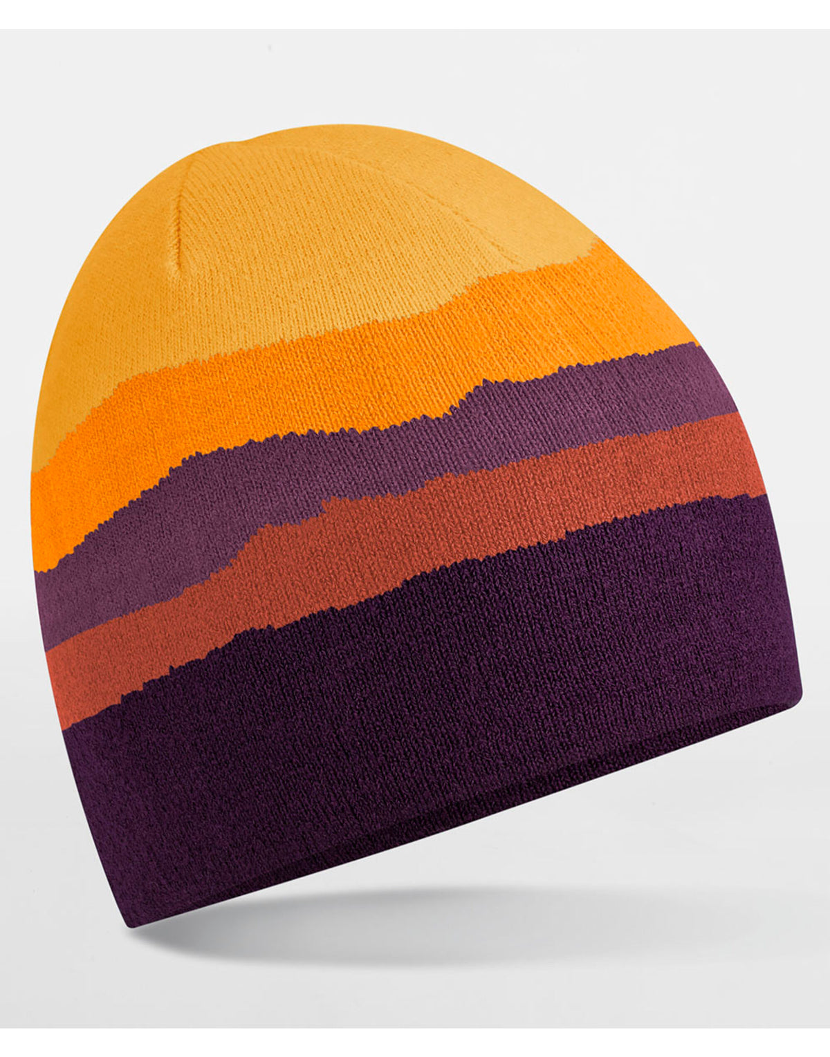B394R Beechfield Mountain Peaks Pull On Beanie - Desert Peaks - B394R