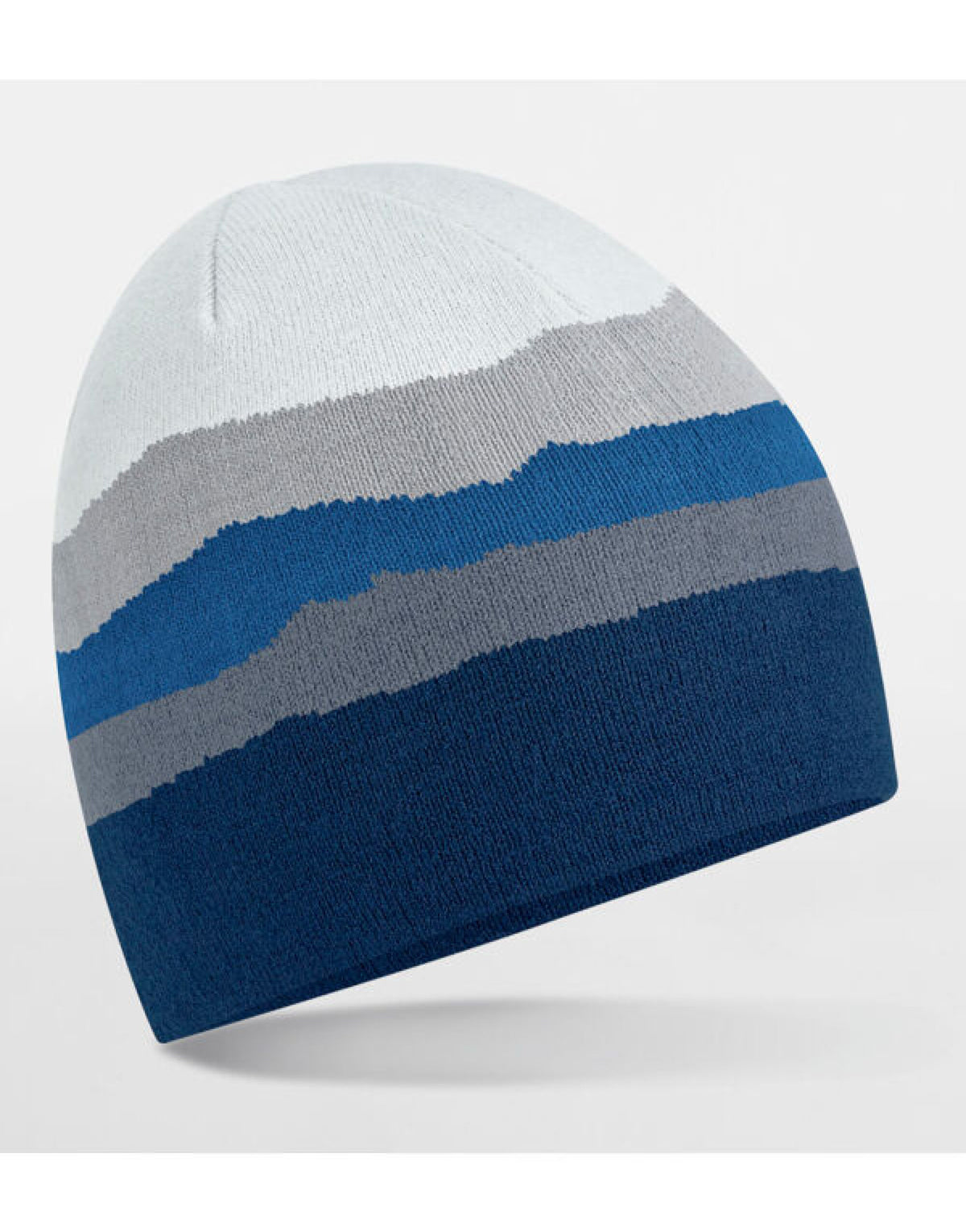 B394R Beechfield Mountain Peaks Pull On Beanie - Rocky Peaks - B394R