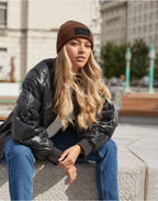 B442R Beechfield Fashion Patch Beanie