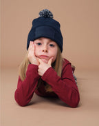 B443B Beechfield Kids Snowstar Patch Beanie