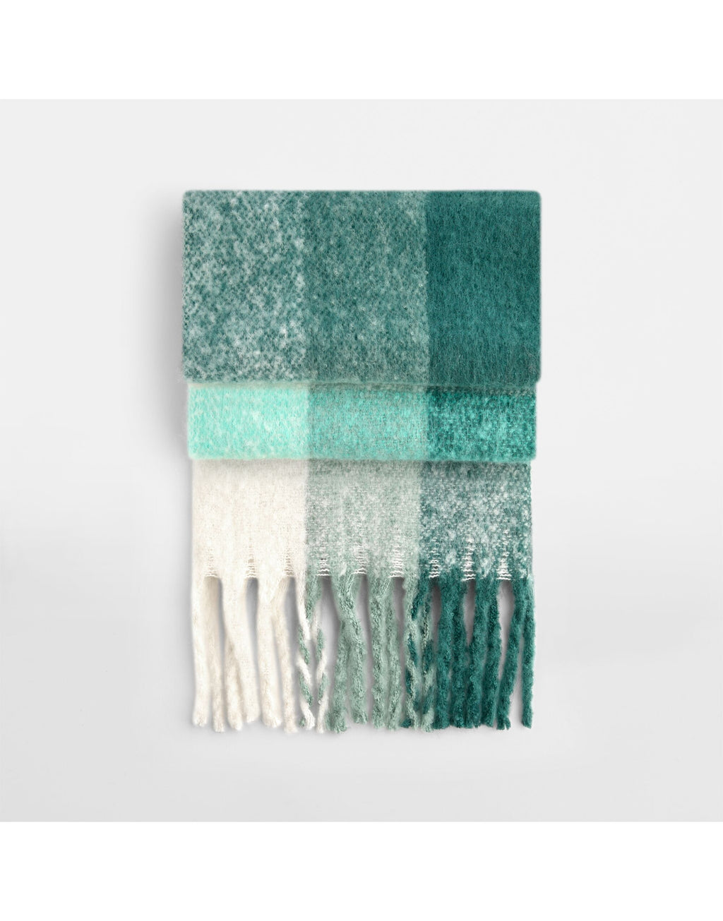 Beechfield Fluffy Check Scarf