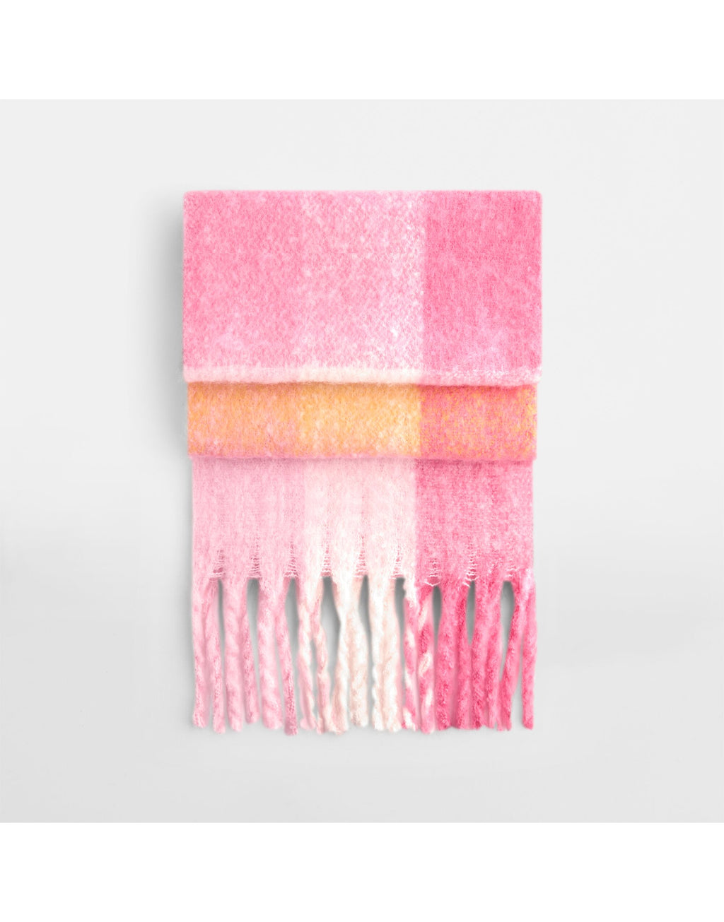 Beechfield Fluffy Check Scarf