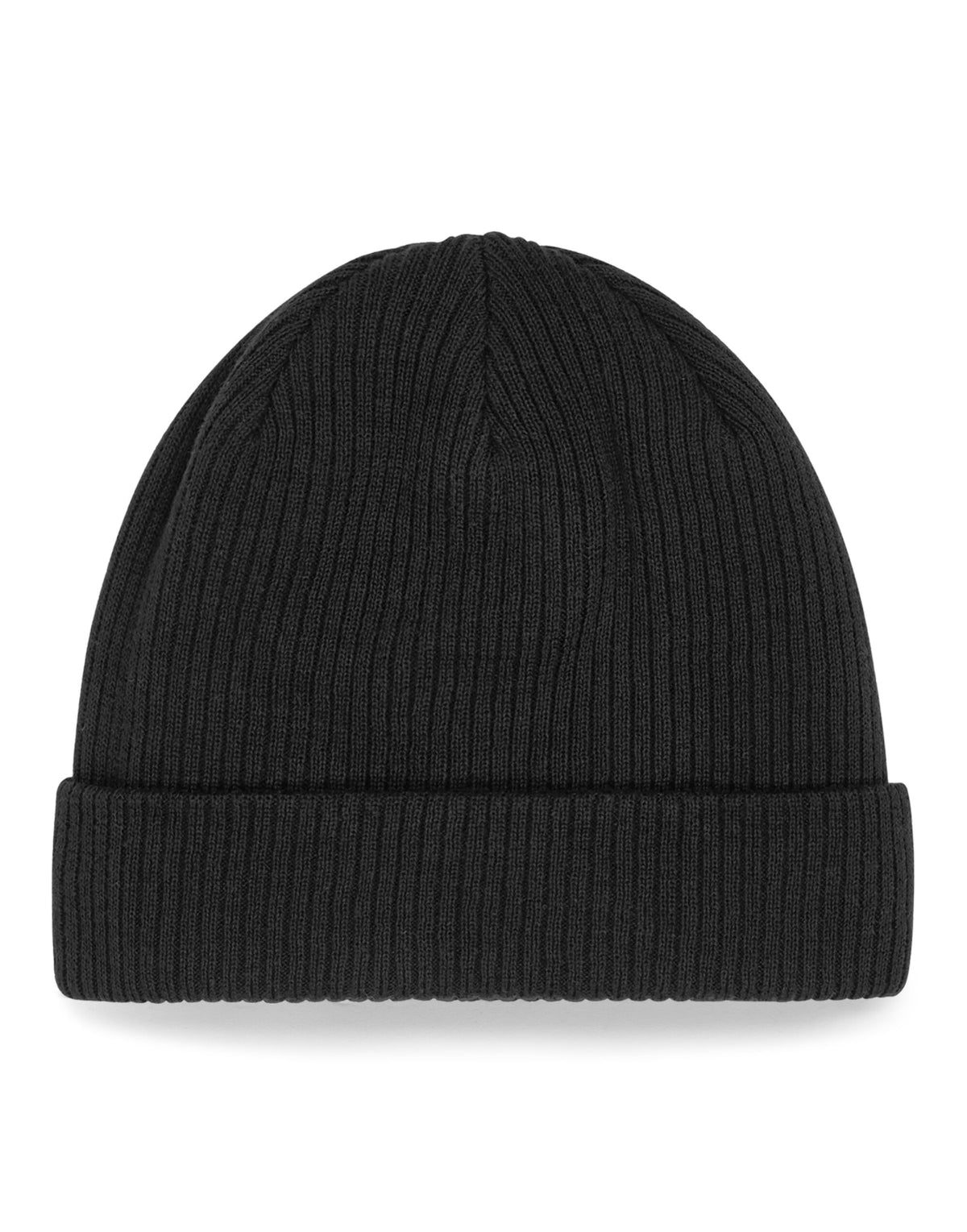 B50N Beechfield Organic Cotton Beanie - Black - B50N