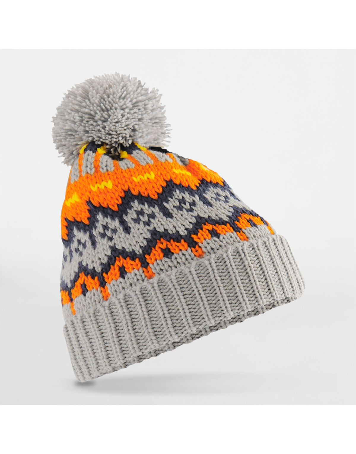 B528 Beechfield Retro Ski Beanie - Glacier Grey - B528