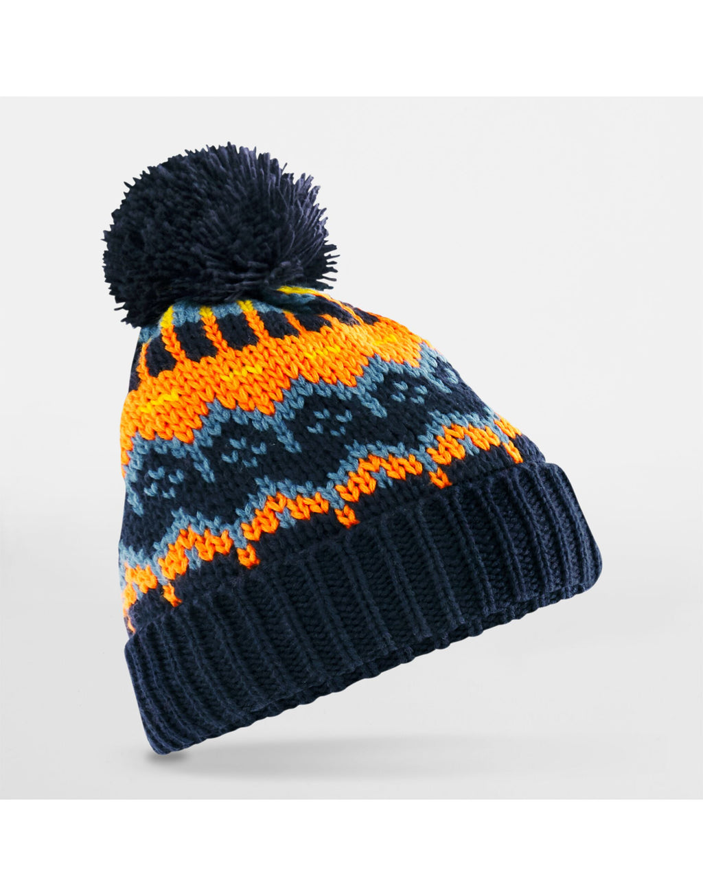 B528 Beechfield Retro Ski Beanie - Blazing Blue - B528