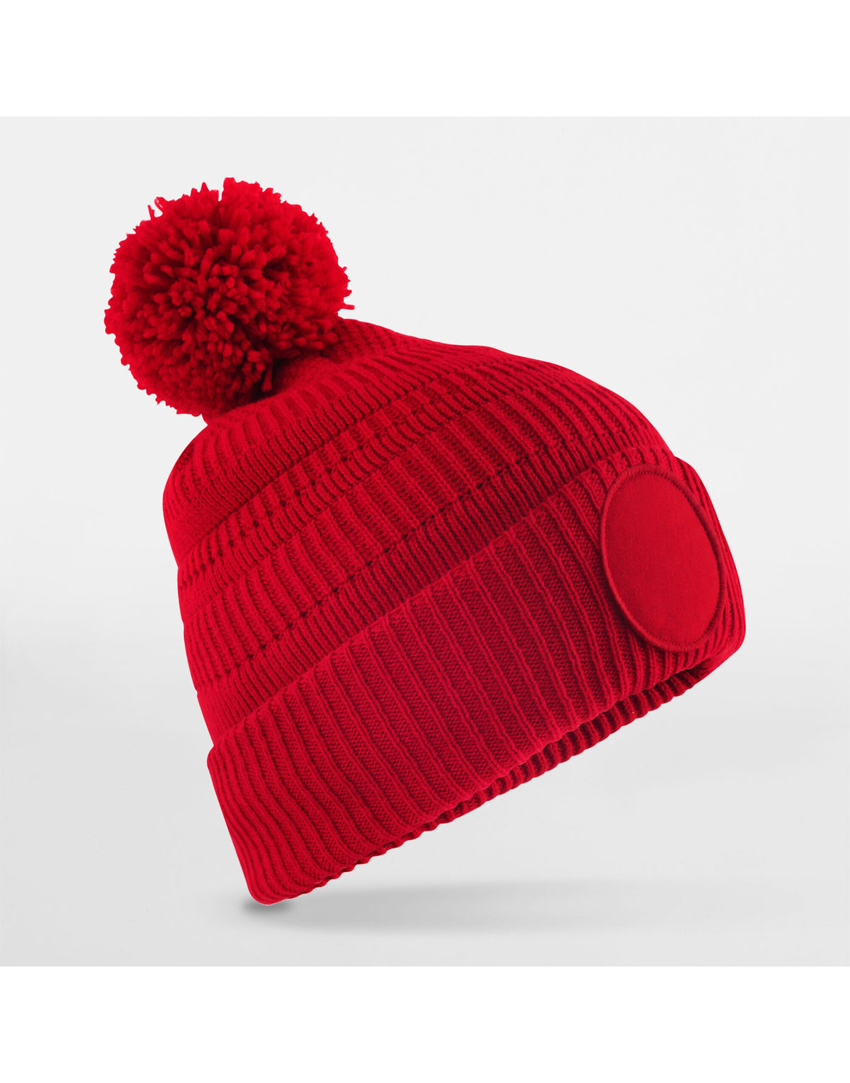 B530R Beechfield Fan Patch Beanie - Classic Red - B530R
