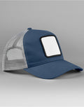 B636 Beechfield Appliqué Patch 5 Panel Truck - Slate Blue/Light Grey - B636