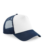 B640B Beechfield Junior Snapback Trucker - French Navy/White - B640B