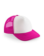 B645B Beechfield Junior Vintage SB Trucker - Fuchsia/White - B645B