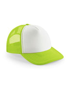B645B Beechfield Junior Vintage SB Trucker - Lime/White - B645B
