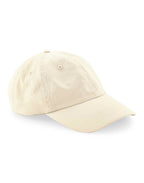 B652N Beechfield Organic Cottn 6 Panel Dad Cap - Natural - B652N