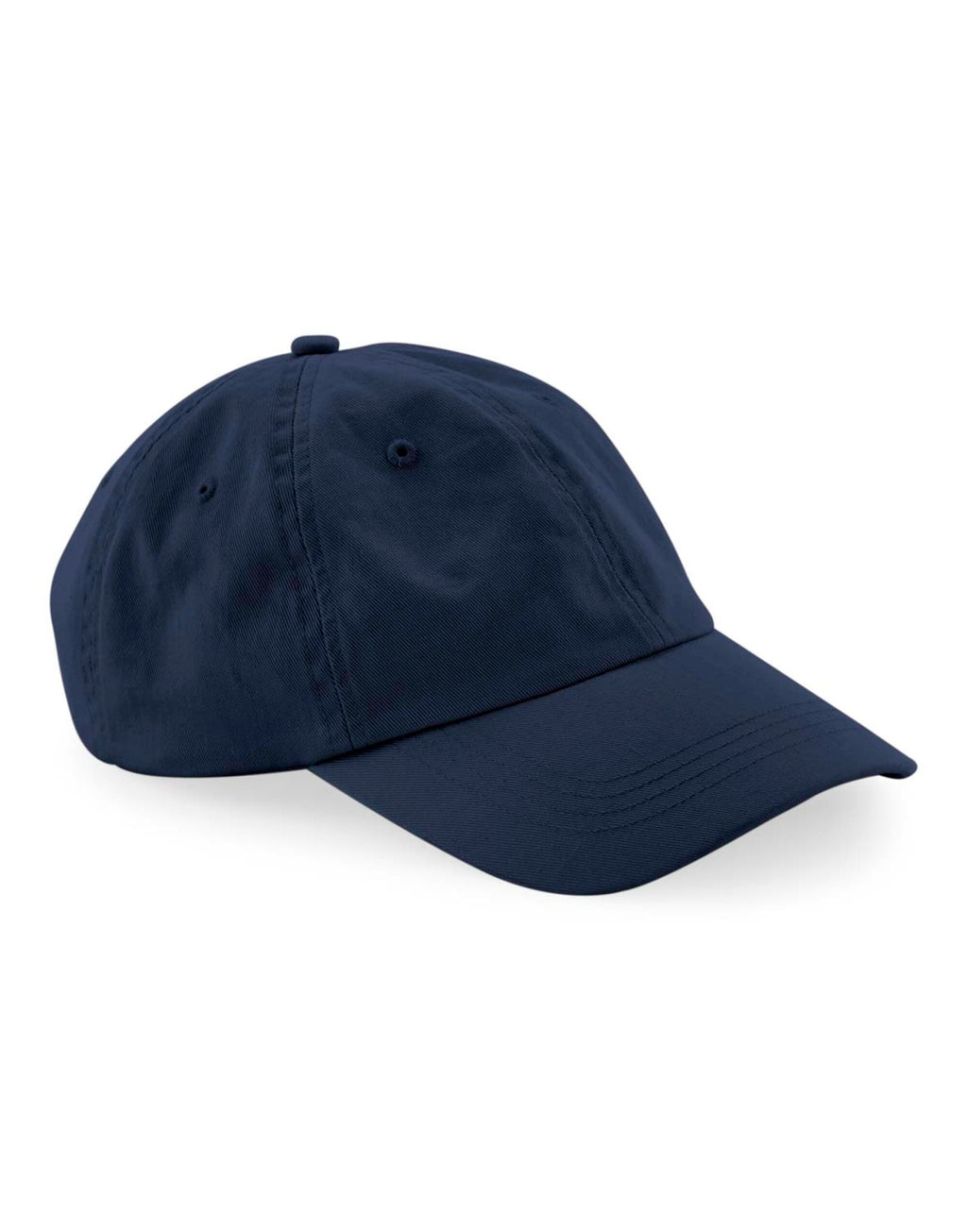 B652N Beechfield Organic Cottn 6 Panel Dad Cap - Navy Blue - B652N