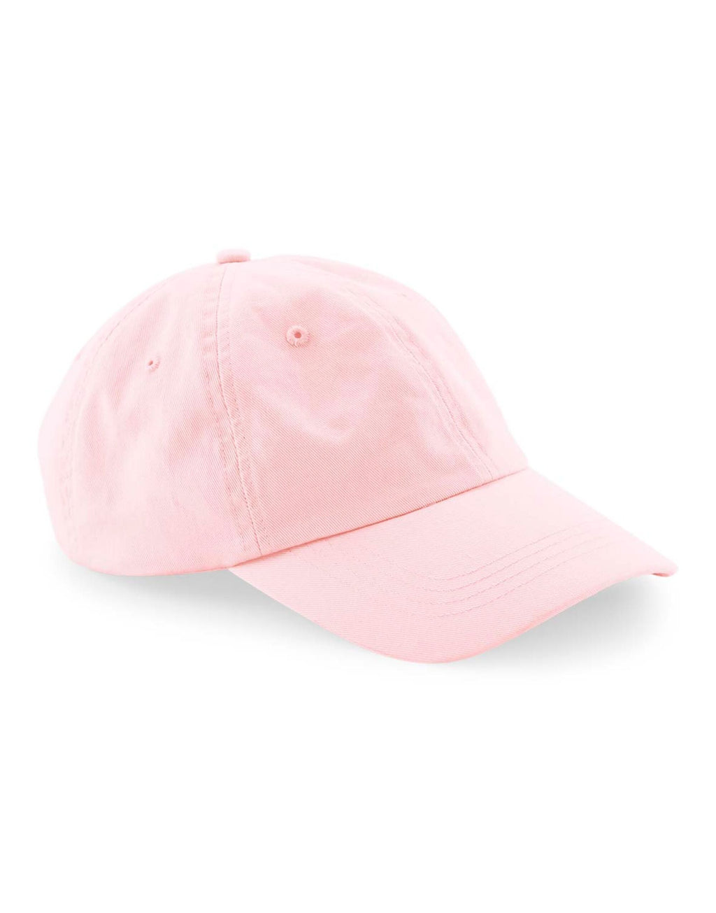 B652N Beechfield Organic Cottn 6 Panel Dad Cap - Powder Pink - B652N