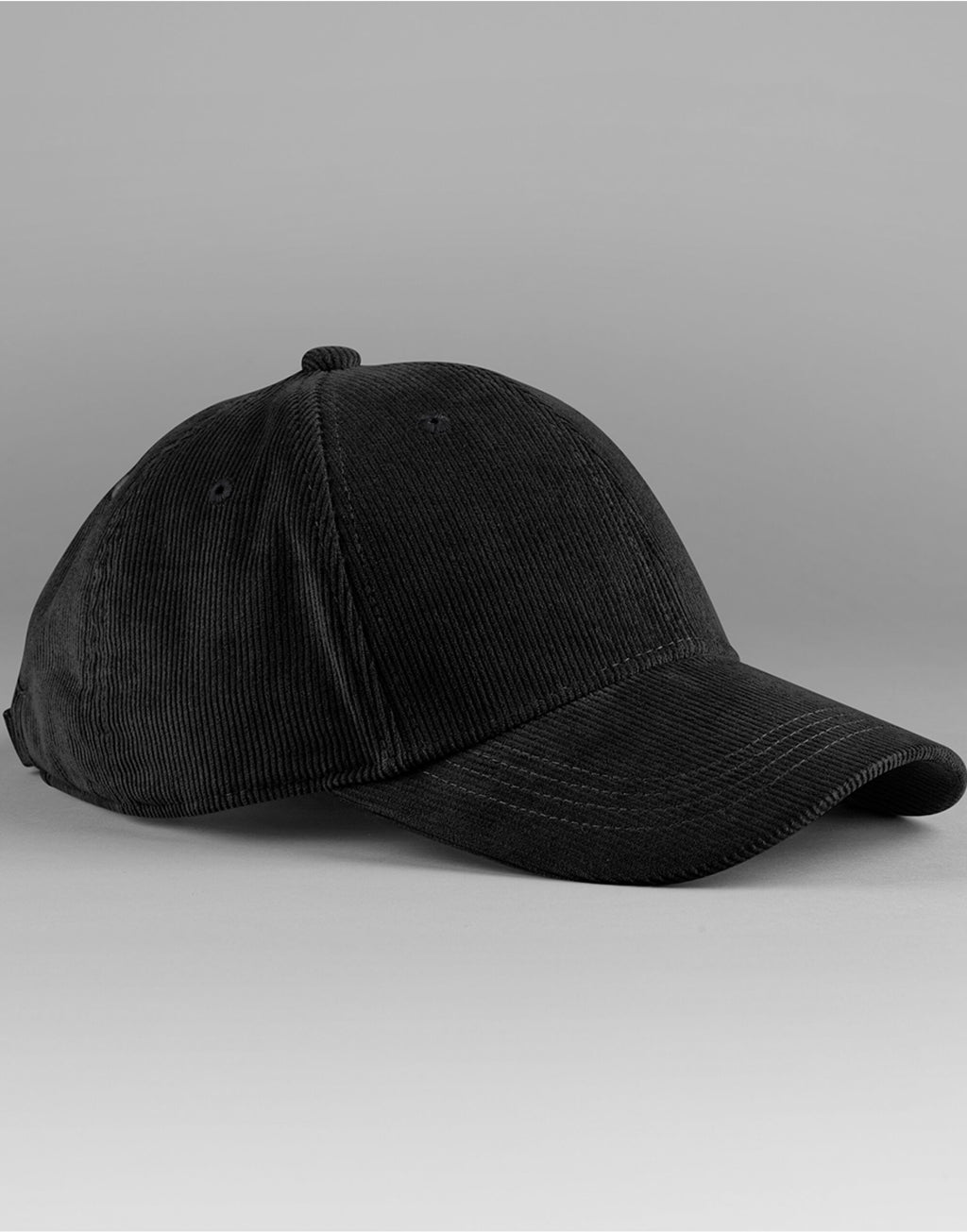 B680 Beechfield EarthAware® Cord Baseball Cap - Black - B680