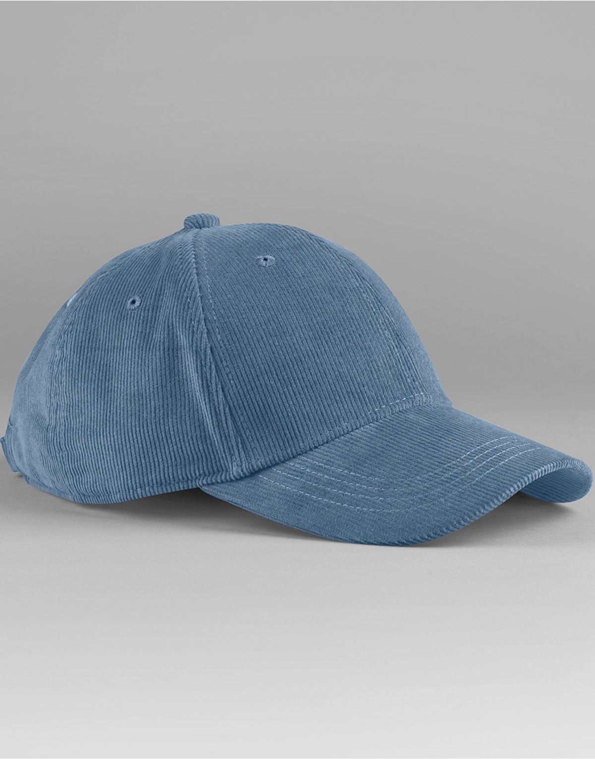 B680 Beechfield EarthAware® Cord Baseball Cap - Slate Blue - B680