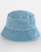 B688 Beechfield Vintage Bucket Hat - Vintage Light Denim - B688