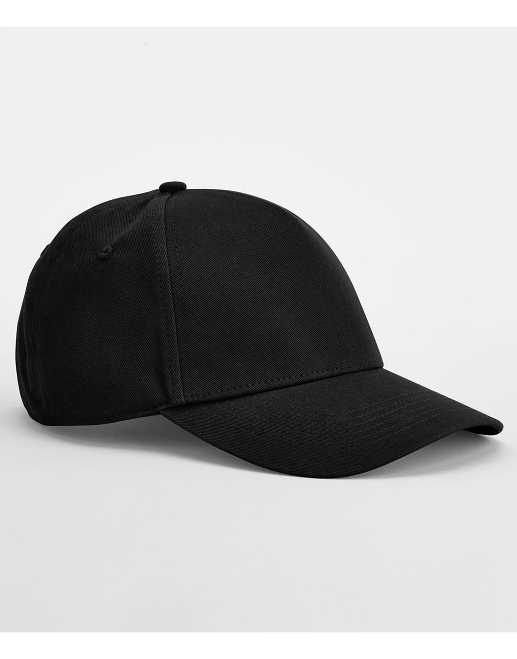 B825 Beechfield EA Organic 5 Panel Cap - Black - B825
