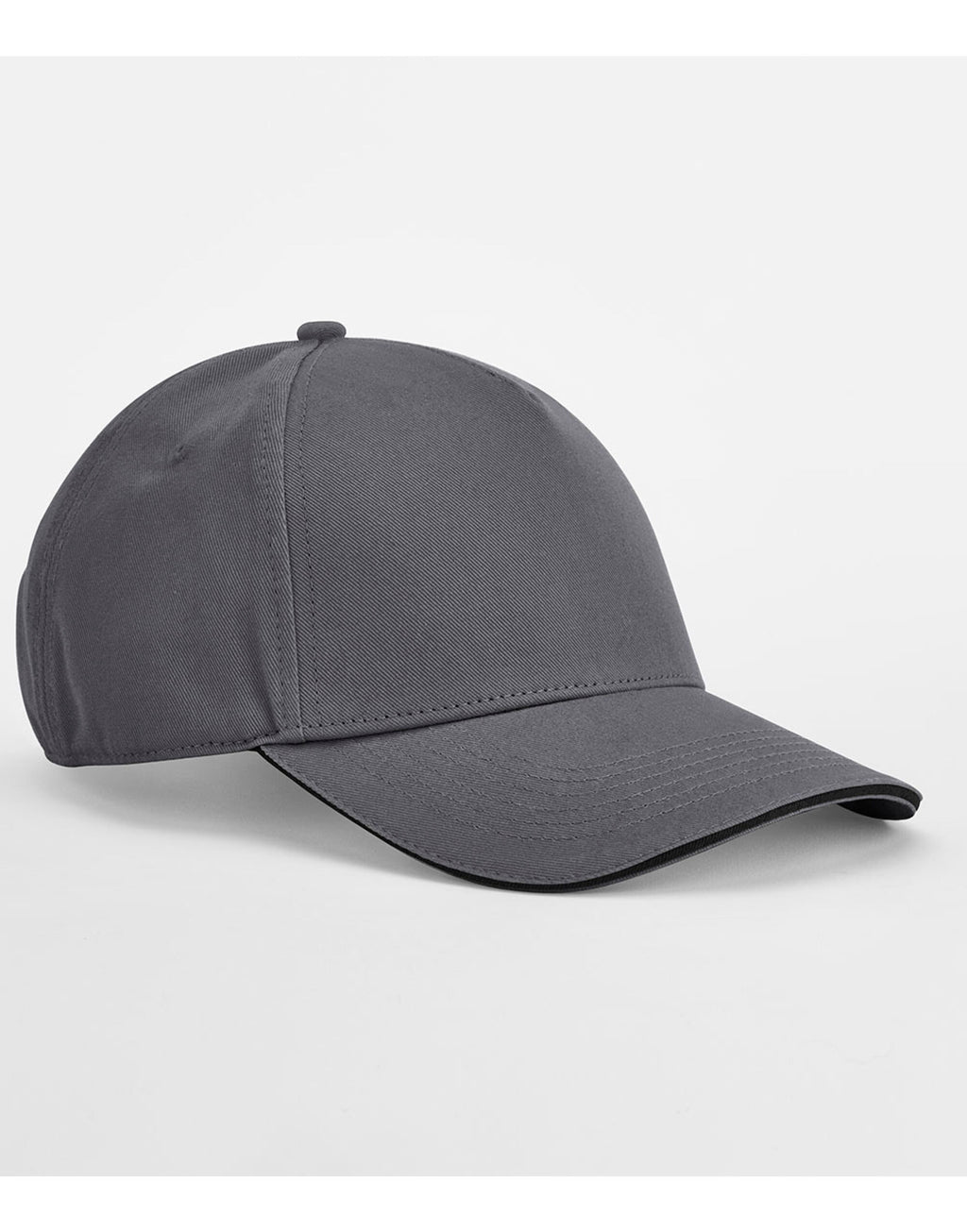 B825C Beechfield EA Org 5 Panel Cap SWich Peak - Graphite Grey/Black - B825C
