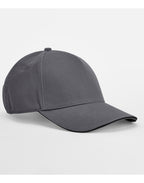 B825C Beechfield EA Org 5 Panel Cap SWich Peak - Graphite Grey/Black - B825C