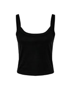 BE1012 Bella Women's Micro Rib Strap Tank - Solid Black Blend - BE1012