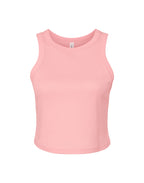 BE1019 Bella Women's Micro Rib Racer Tank - Solid Pink Blend - BE1019