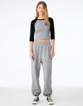 Bella Women's Micro Rib 3/4 Raglan Tee