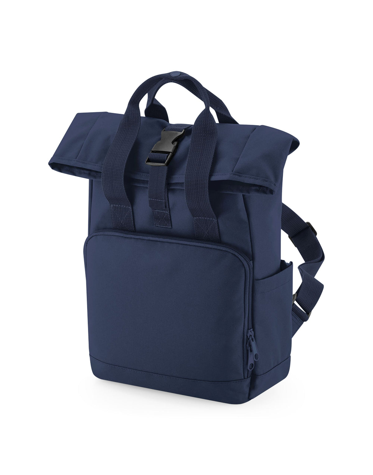 BG118S Bagbase Mini Recycled Roll Top Backpack - Navy Dusk - BG118S