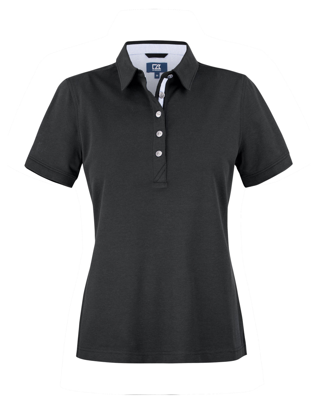 CB354421 C&B Ladies Advantage Premium Polo - Black - CB354421