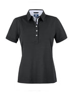 CB354421 C&B Ladies Advantage Premium Polo - Black - CB354421