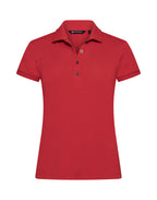 CB354435 C&B Ladies Virtue Polo Solid - Red - CB354435