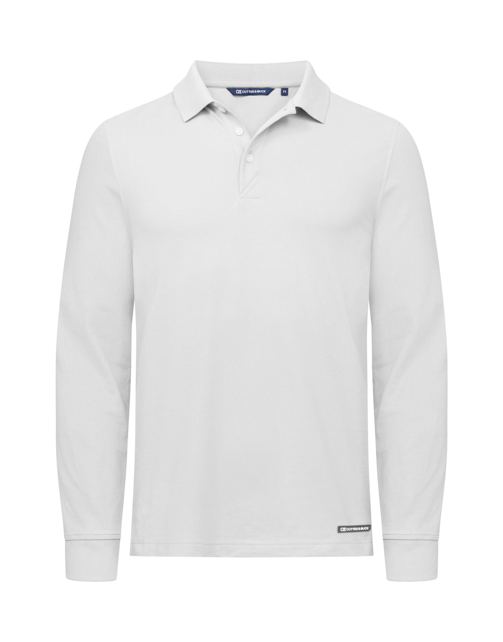 CB354438 C&B Advantage Long Sleeve Polo - White - CB354438
