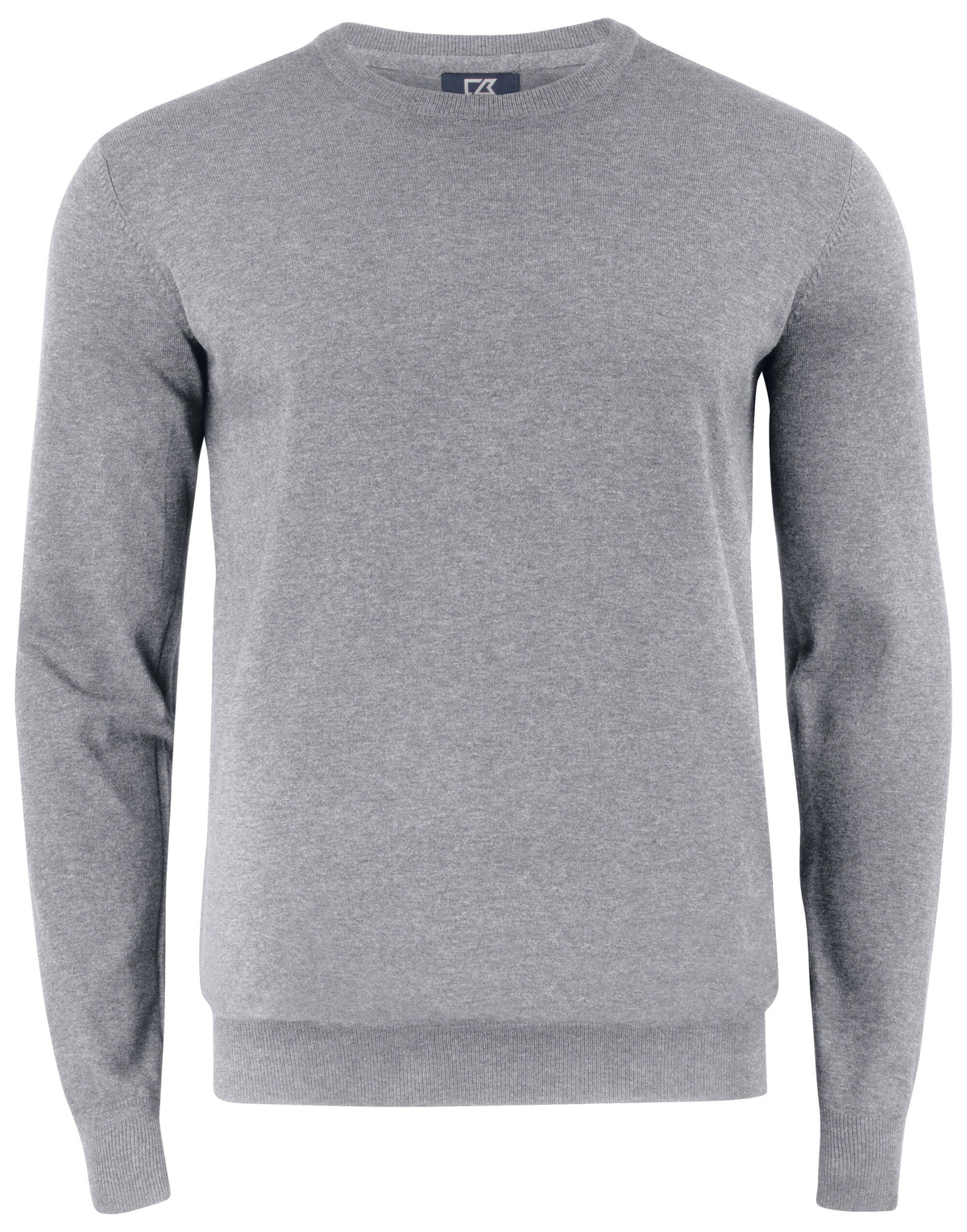 CB355416 C&B Oakville Crewneck Sweater - Grey Melange - CB355416