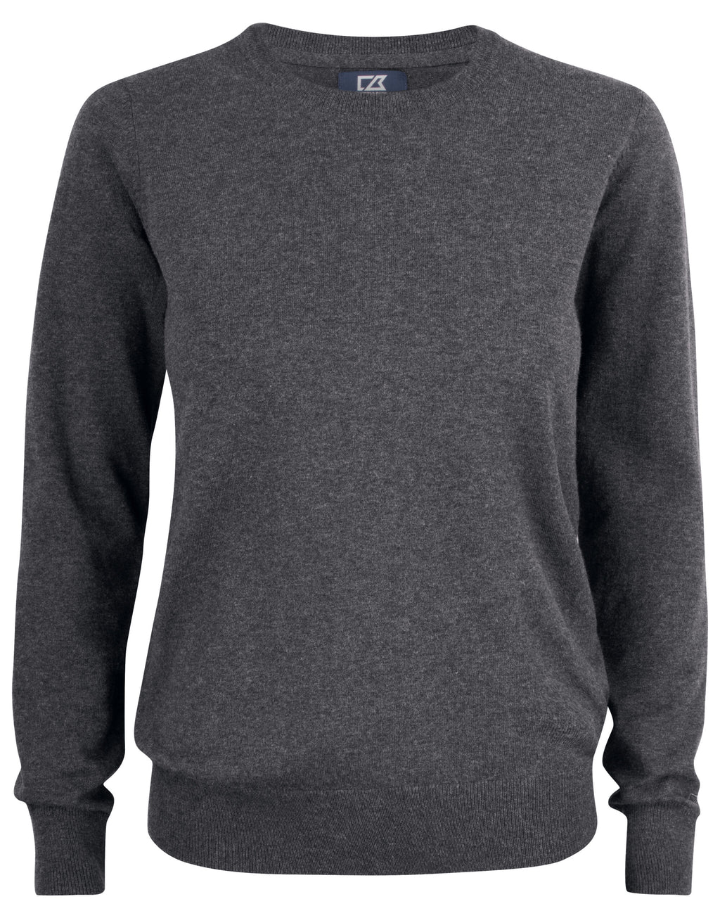 CB355417 C&B Ladies Oakville Crewneck Sweat - Anthracite Melange - CB355417