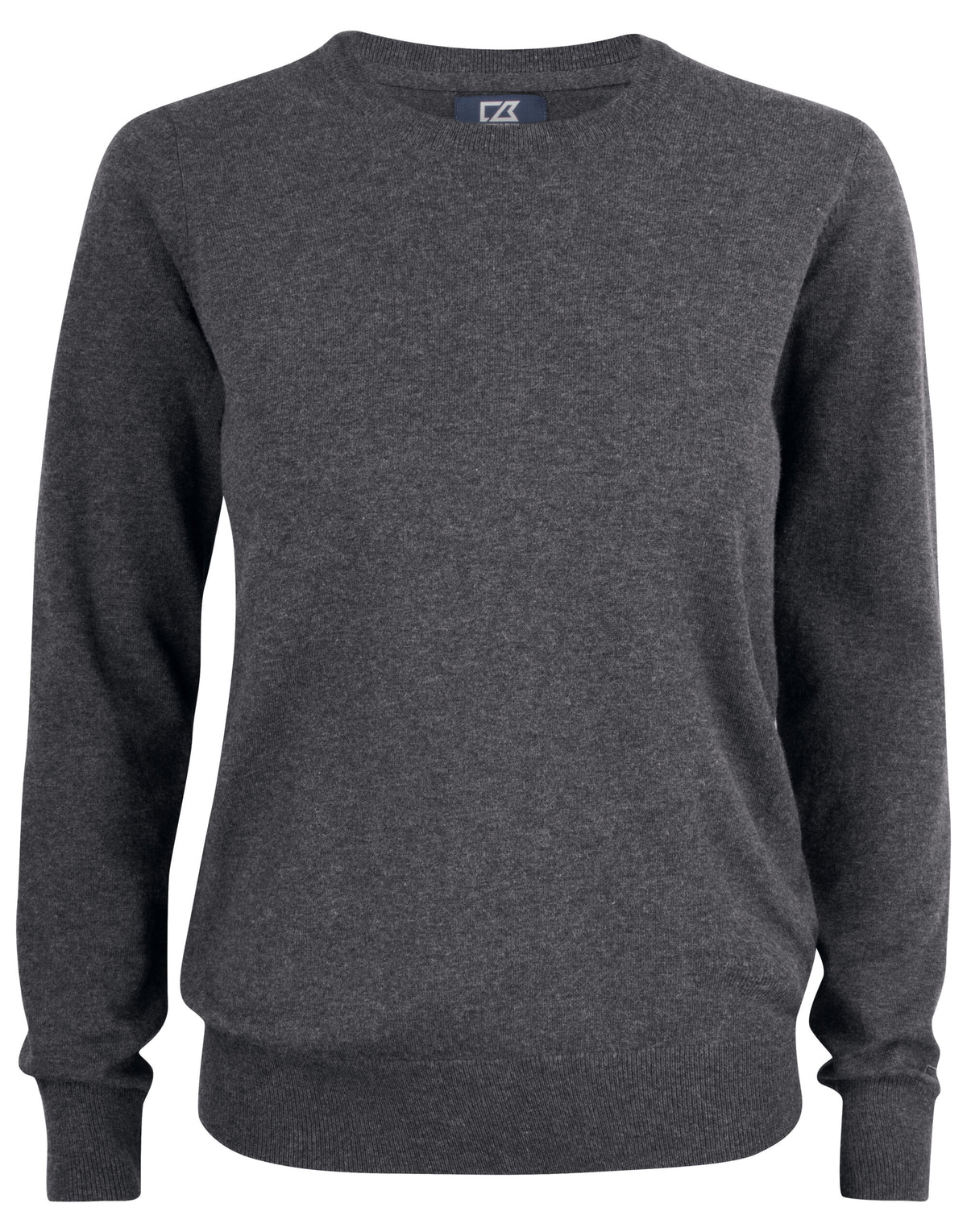 CB355417 C&B Ladies Oakville Crewneck Sweat - Anthracite Melange - CB355417