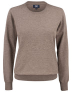 CB355417 C&B Ladies Oakville Crewneck Sweat - Nougat Melange - CB355417