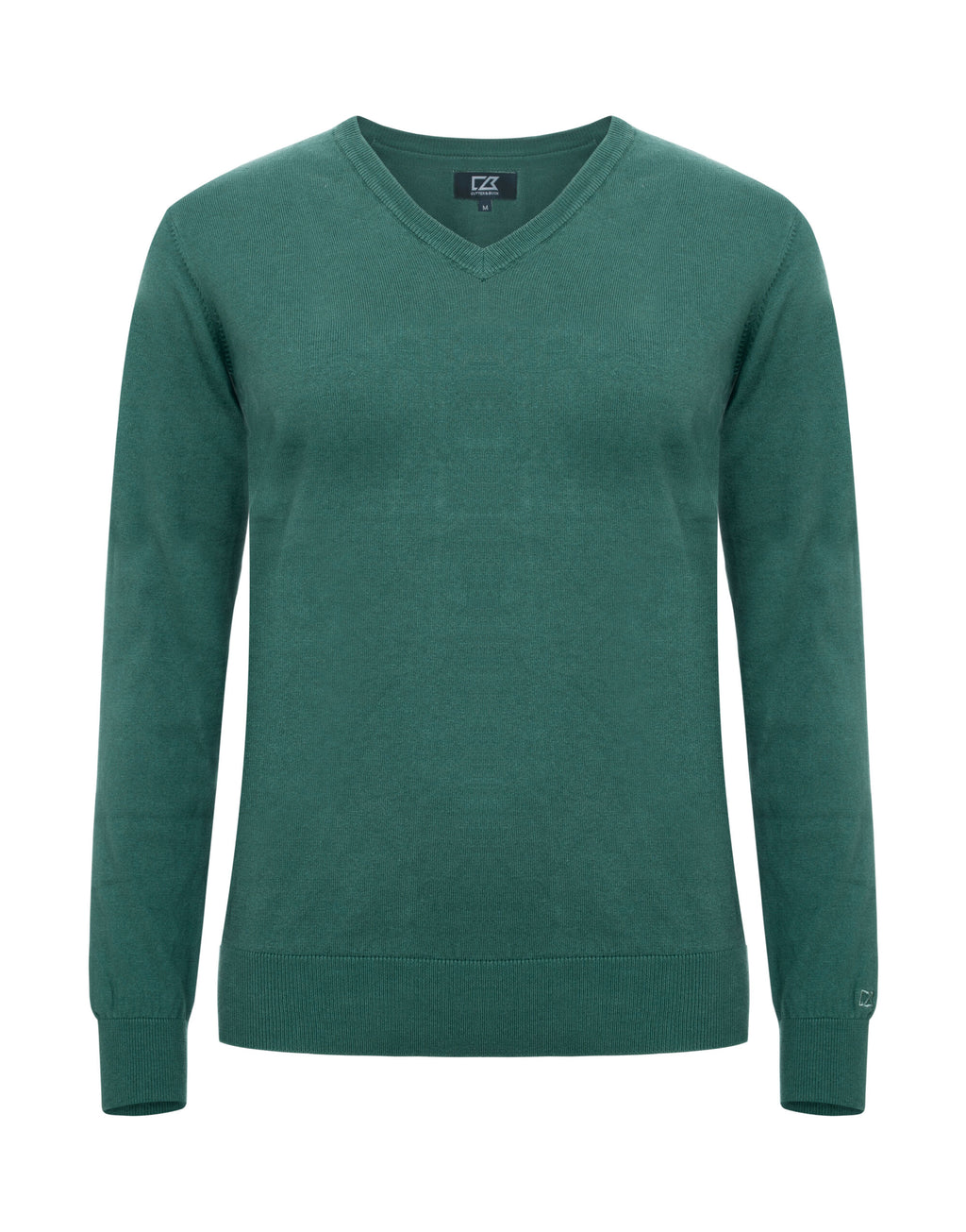 CB355419 C&B Ladies Oakville V-Neck Sweater - Pine Green - CB355419
