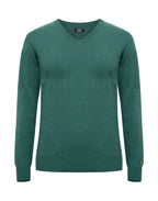 CB355419 C&B Ladies Oakville V-Neck Sweater - Pine Green - CB355419