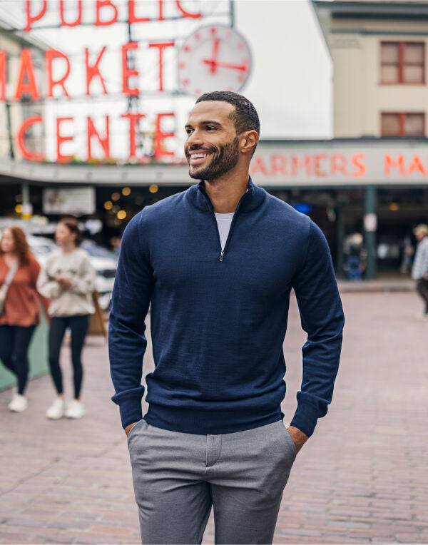 C&B Everett Half Zip Sweater